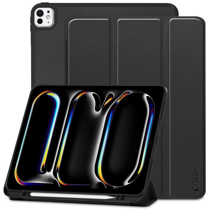 Bild 1, Tech-Protect iPad Pro 11 2024 Fodral SC Pennhållare Svart