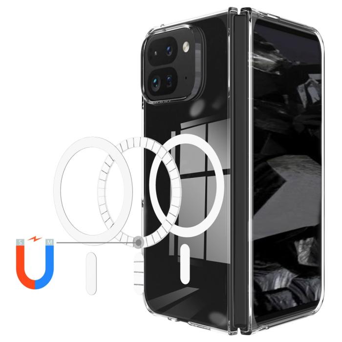 Bild 3, Google Pixel 9 Pro Fold Skal MagSafe Akryl/TPU Transparent