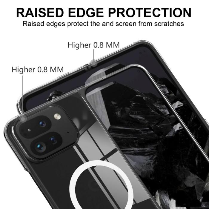 Bild 5, Google Pixel 9 Pro Fold Skal MagSafe Akryl/TPU Transparent