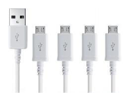 4-Pack - 3 Meter Micro-USB Laddningskabel Samsung/Sony/Huawei/LG