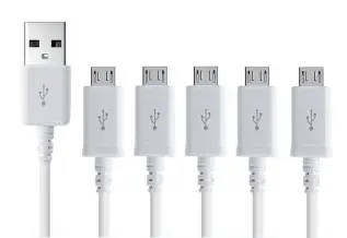 5-Pack - 3 Meter Micro-USB Laddningskabel Samsung/Sony/Huawei/LG