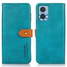 KHAZNEH Motorola Moto E22i Fodral Dual Color Blå