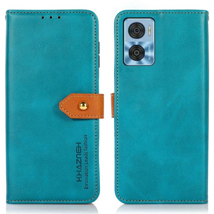 Bild 1, KHAZNEH Motorola Moto E22i Fodral Dual Color Blå