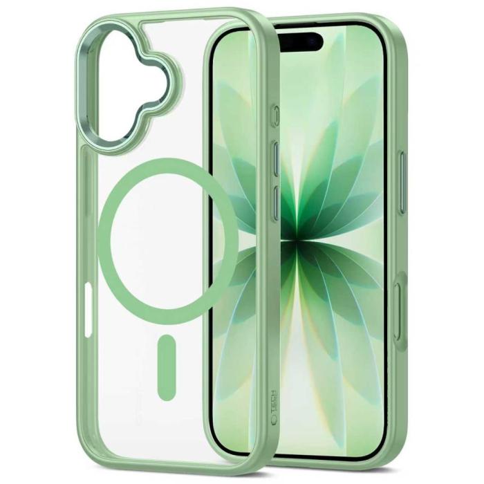 Bild 3, Tech-Protect iPhone 17 Skal MagSafe MagMat Sage / Clear
