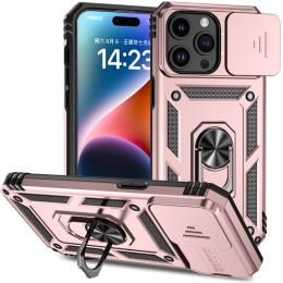 iPhone 15 Pro Skal CamShield Armor Ring Roséguld