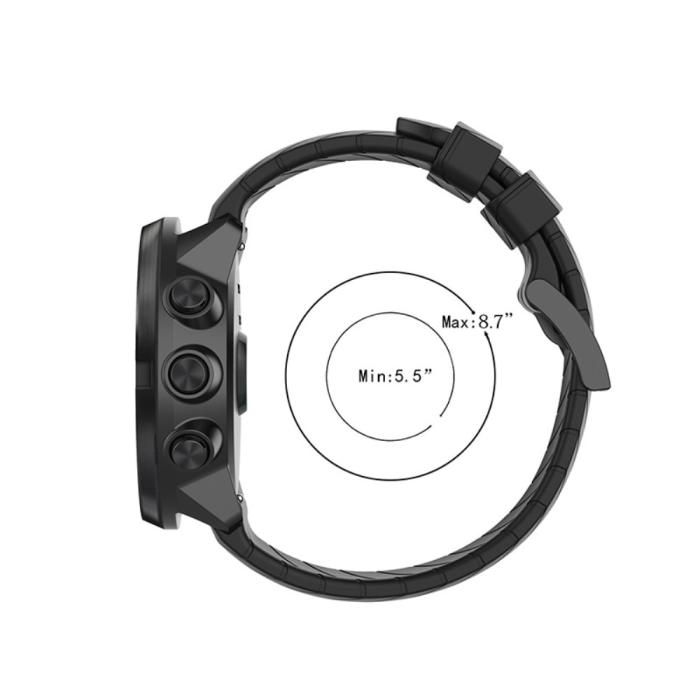 Bild 5, Suunto Silikon Armband Twill Textur (24mm) Vit