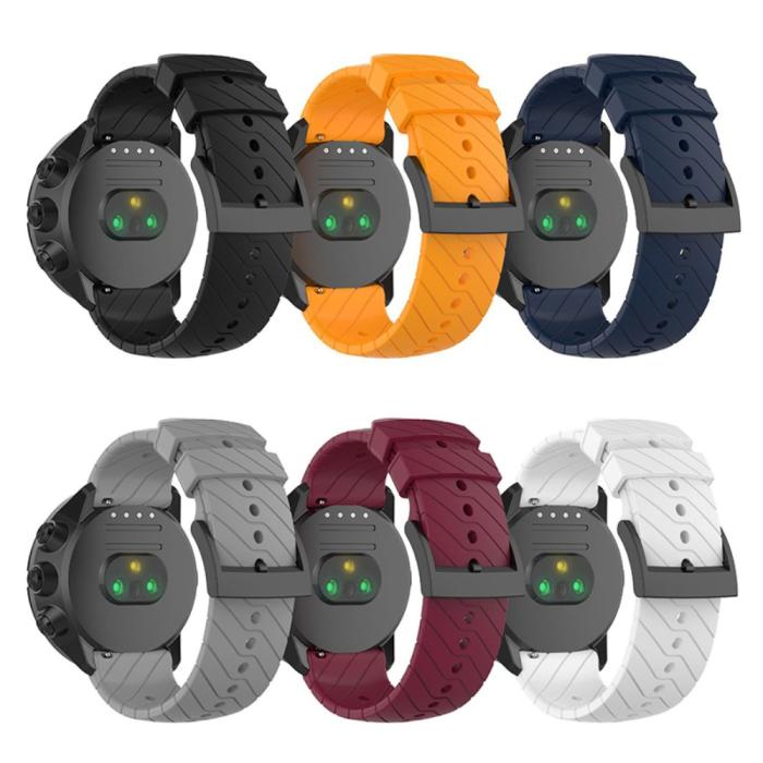 Bild 6, Suunto Silikon Armband Twill Textur (24mm) Vit