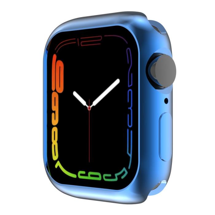 Bild 2, Apple Watch 7/8 45mm Skal TPU Electroplate Blå
