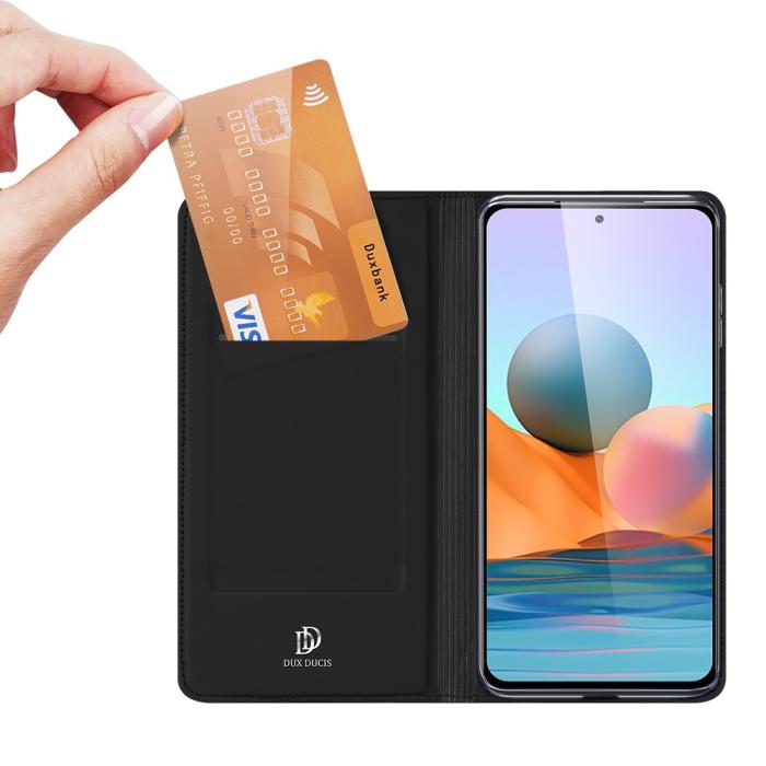 Bild 2, Xiaomi Redmi Note 10 Pro - DUX DUCIS Skin Pro Fodral - Svart
