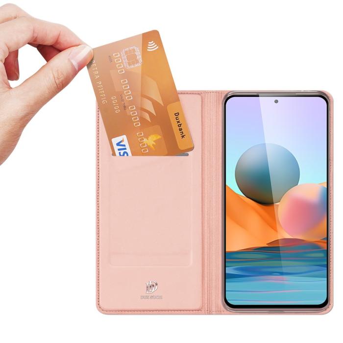 Bild 2, Xiaomi Redmi Note 10 Pro - DUX DUCIS Skin Pro Fodral - Roséguld