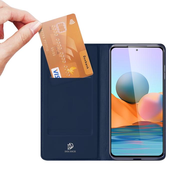 Bild 2, Xiaomi Redmi Note 10 Pro - DUX DUCIS Skin Pro Fodral - Blå