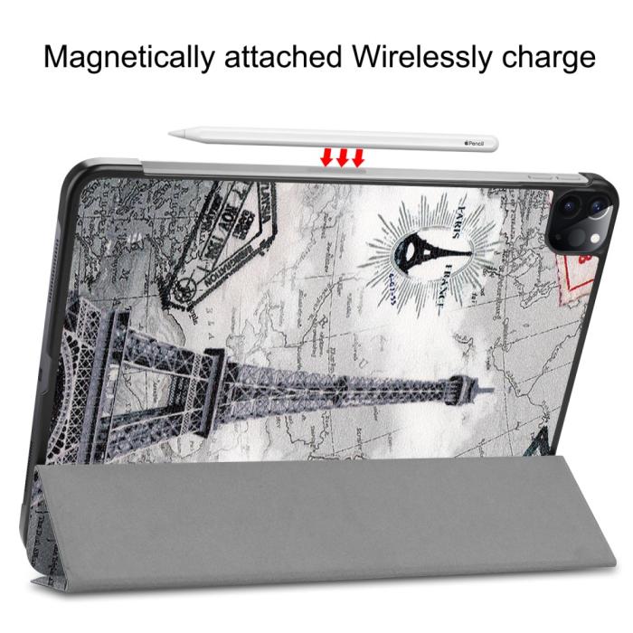 Bild 5, iPad Air 2025-2020 / Pro 11 Fodral Tri-Fold Eiffeltornet