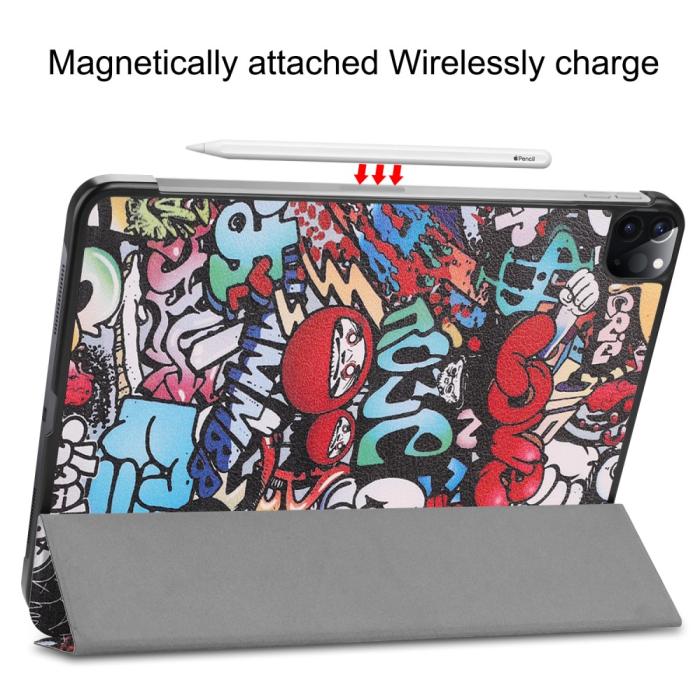 Bild 5, iPad Air 2025-2020 / Pro 11 Fodral Tri-Fold Graffiti