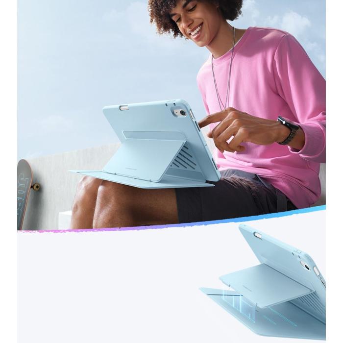 Bild 4, ESR iPad Air 10.9 2022-2020/11 2026-2020 Fodral Flip Hybrid Sky Blue