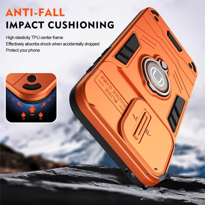 Bild 3, Samsung Galaxy A27 5G Skal Camshield Kickstand Orange