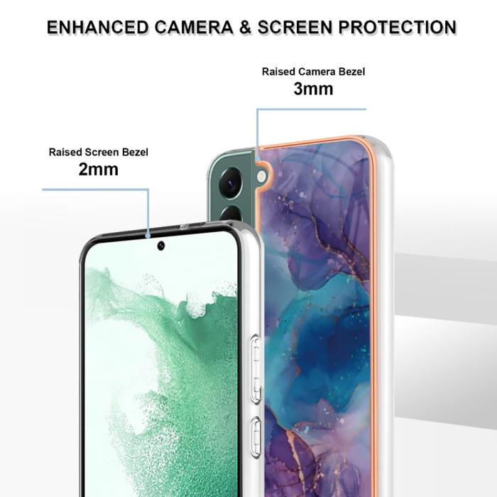 Bild 4, Samsung Galaxy S23 Plus Skal Marmor TPU Lila