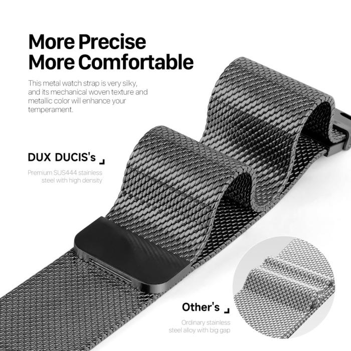 Bild 3, DUX DUCIS Apple Watch 38/40/41 Klockarmband Milanese Pro Series Svart
