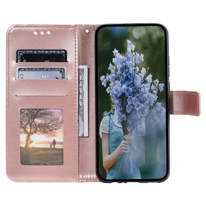 Bild 2, Sony Xperia 1 VII Fodral Mandala Läder Roséguld