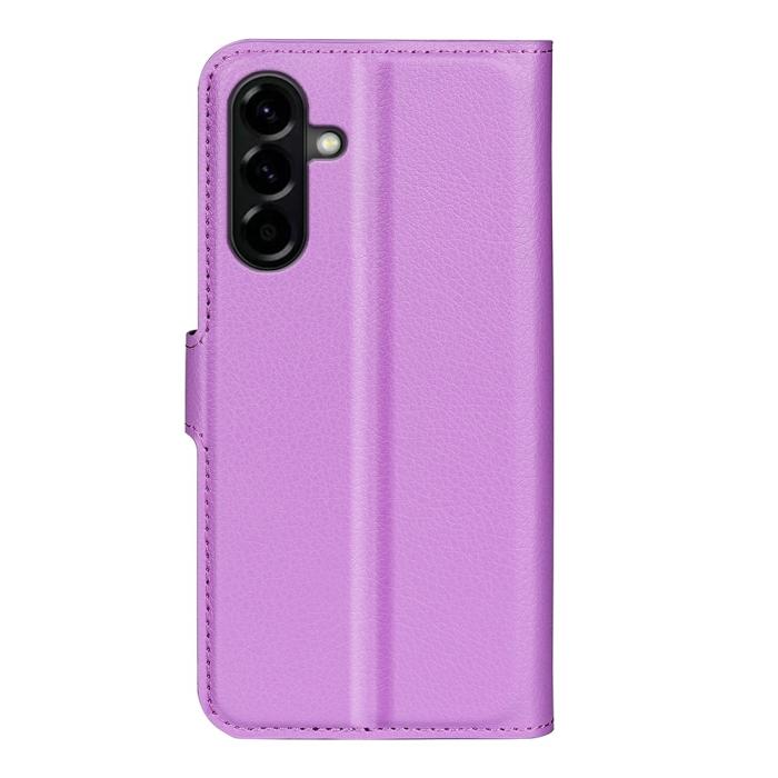 Bild 6, Samsung Galaxy A57 5G Fodral Litchi Läder Lila
