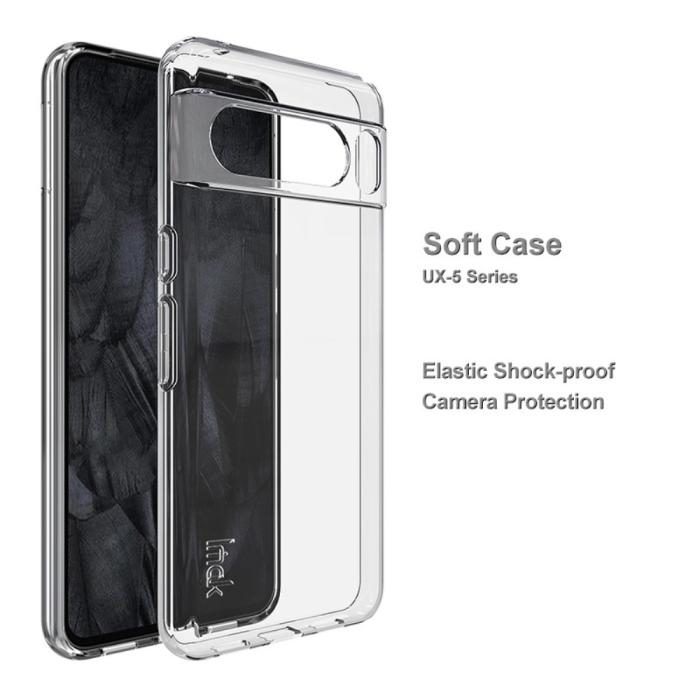 Bild 2, IMAK Google Pixel 8 Pro Skal TPU Transparent