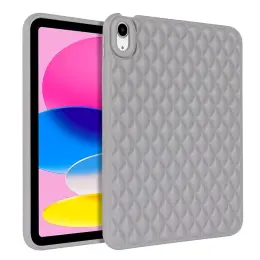 iPad Air 2025-2020 Skal Diamond Textur TPU Grå