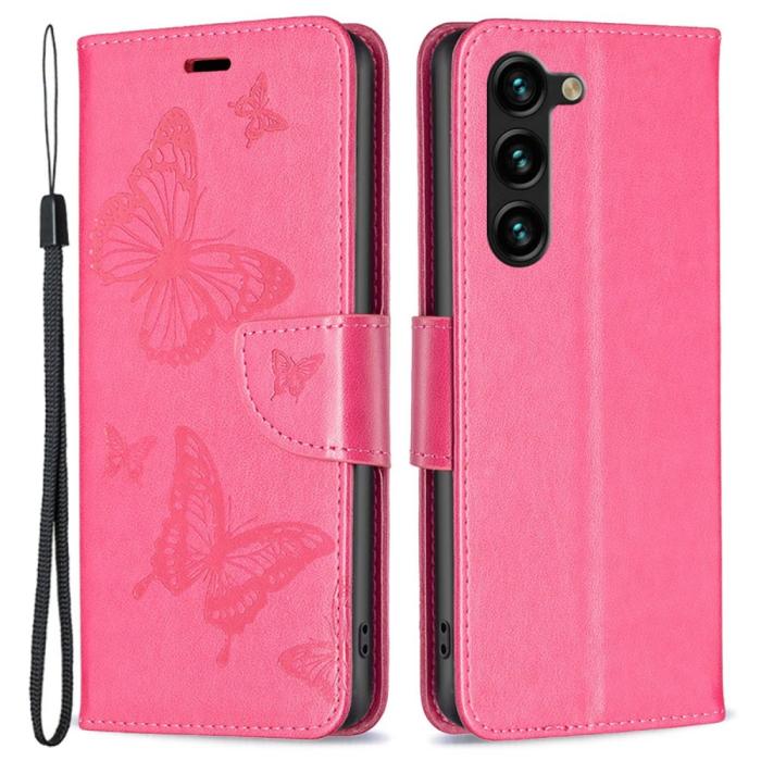Bild 1, Samsung Galaxy S23 Plus Fodral Fjärilar Rosa