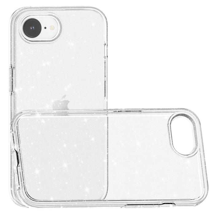 Bild 5, iPhone 17e / 16e Skal Glitter Shockproof Transparent