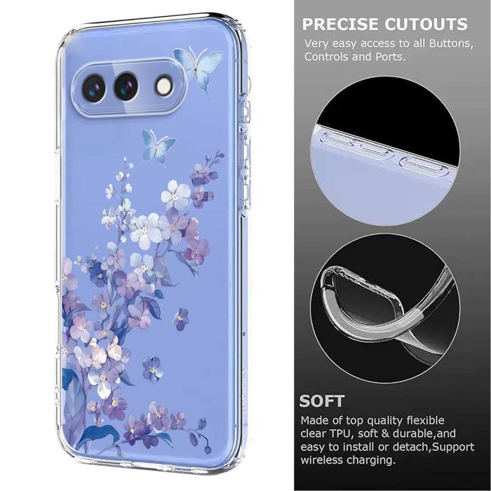 Bild 6, Google Pixel 10a Skal Med Tryck Blommor