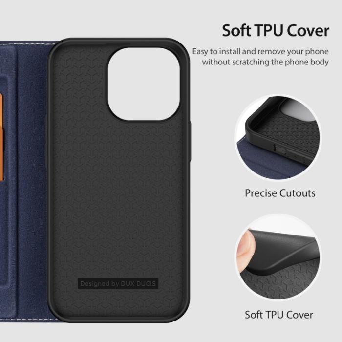 Bild 5, DUX DUCIS iPhone 14 Pro Fodral Skin X2 Premium Blå