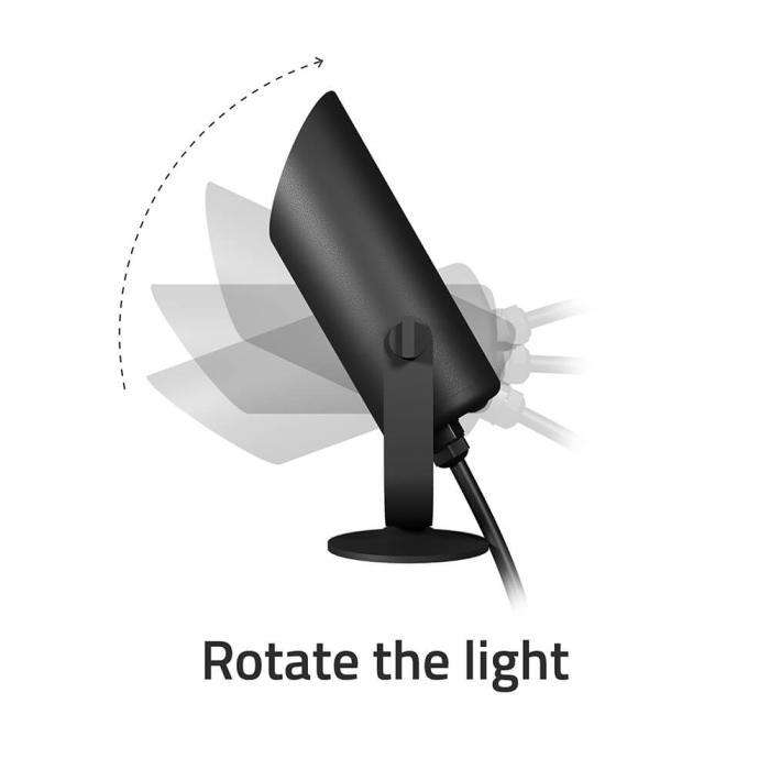 Bild 6, Hombli Smart Utomhus Spotlight 1-pack RGB CCT Svart