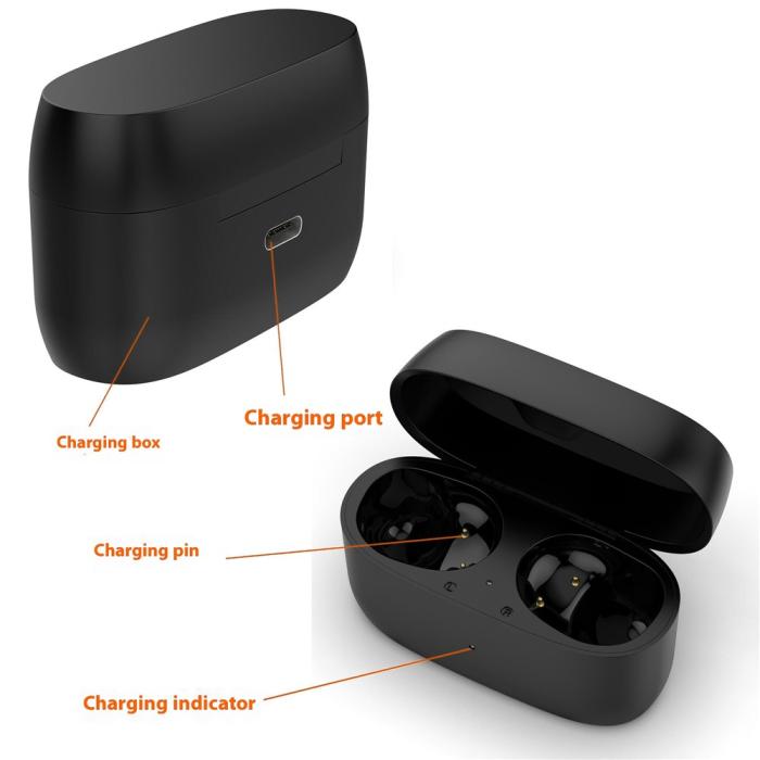 Bild 2, Jabra Elite 4 / 3 Laddningsfodral Svart