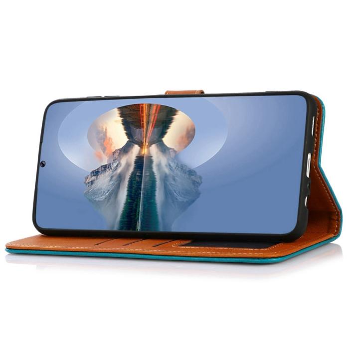 Bild 3, KHAZNEH Motorola Moto E22i Fodral Dual Color Blå