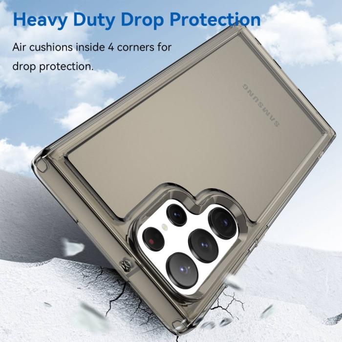 Bild 3, Samsung Galaxy S23 Ultra Skal Shockproof AirBag Tonad Svart