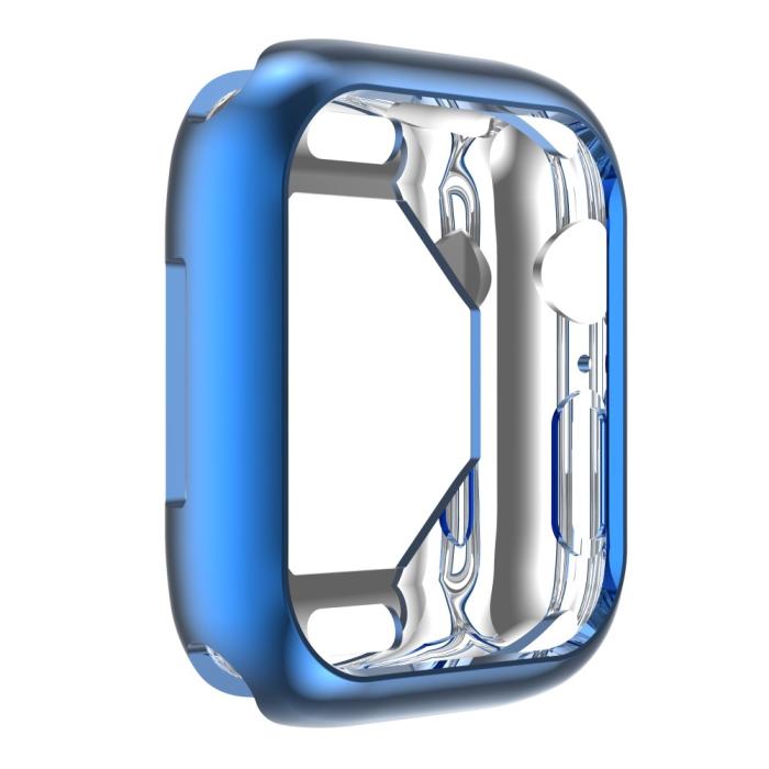 Bild 6, Apple Watch 7/8 45mm Skal TPU Electroplate Blå