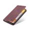Samsung Galaxy S21 - CASEME Vintage Flip Fodral - Vinröd