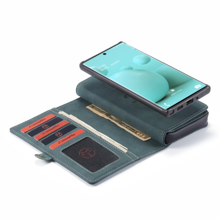Bild 3, Samsung Galaxy S21 - CASEME 2-i-1 Multifunktionellt Plånboksfodral - Grön