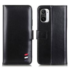 Xiaomi Mi 11i - Tri-Color Läder Fodral - Svart