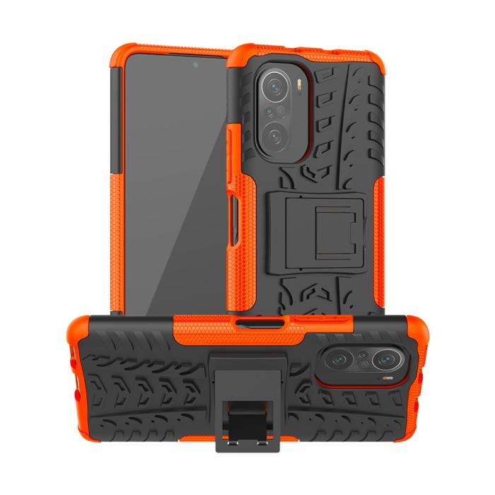 Bild 1, Xiaomi Mi 11i - Ultimata Stöttåliga Skalet med Stöd - Orange
