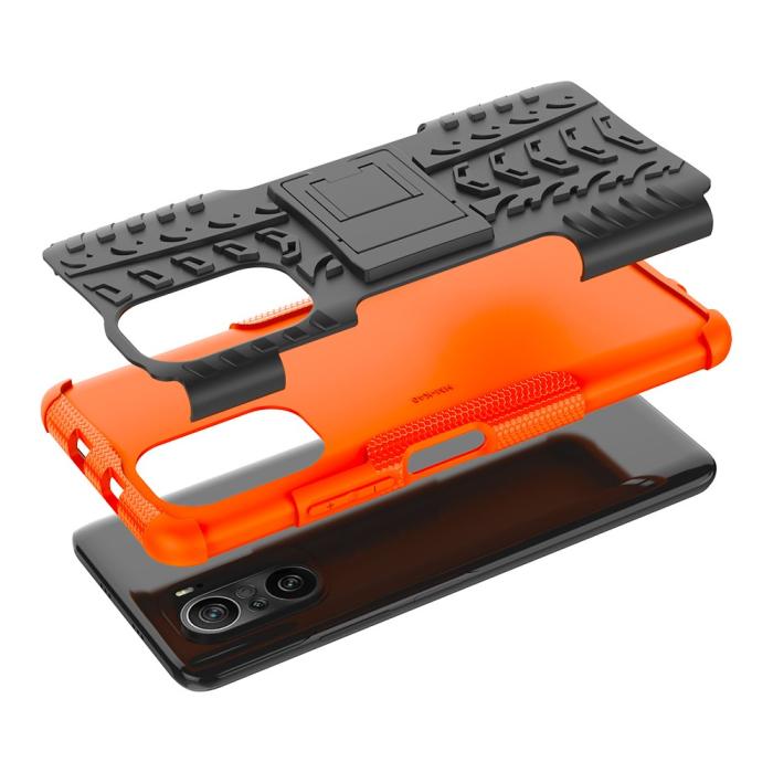 Bild 5, Xiaomi Mi 11i - Ultimata Stöttåliga Skalet med Stöd - Orange