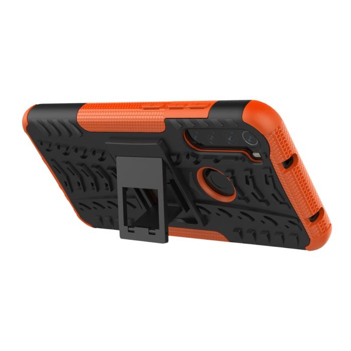 Bild 4, Xiaomi Redmi Note 8T - Ultimata Stöttåliga Skalet med Stöd - Orange