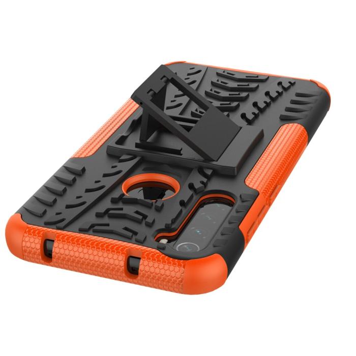 Bild 5, Xiaomi Redmi Note 8T - Ultimata Stöttåliga Skalet med Stöd - Orange