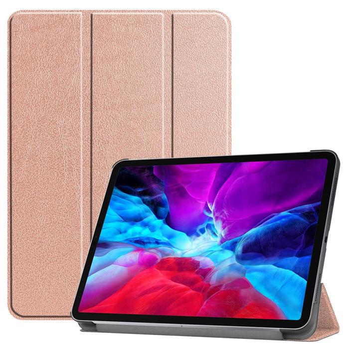 Bild 1, iPad Pro 12.9 (2018/2020) - Tri-Fold Stödjer Apple Pen Laddning - Roséguld