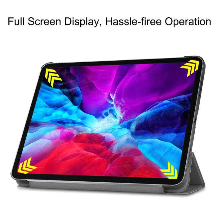 Bild 4, iPad Pro 12.9 (2018/2020) - Tri-Fold Stödjer Apple Pen Laddning - Grå