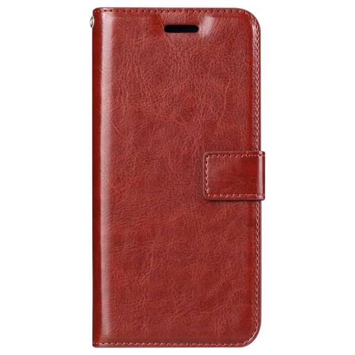 Bild 2, Xiaomi Redmi Note 9 Pro/Note 9S - Crazy Horse Plånboksfodral - Brun