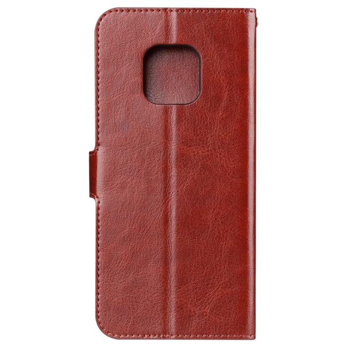 Bild 3, Xiaomi Redmi Note 9 Pro/Note 9S - Crazy Horse Plånboksfodral - Brun
