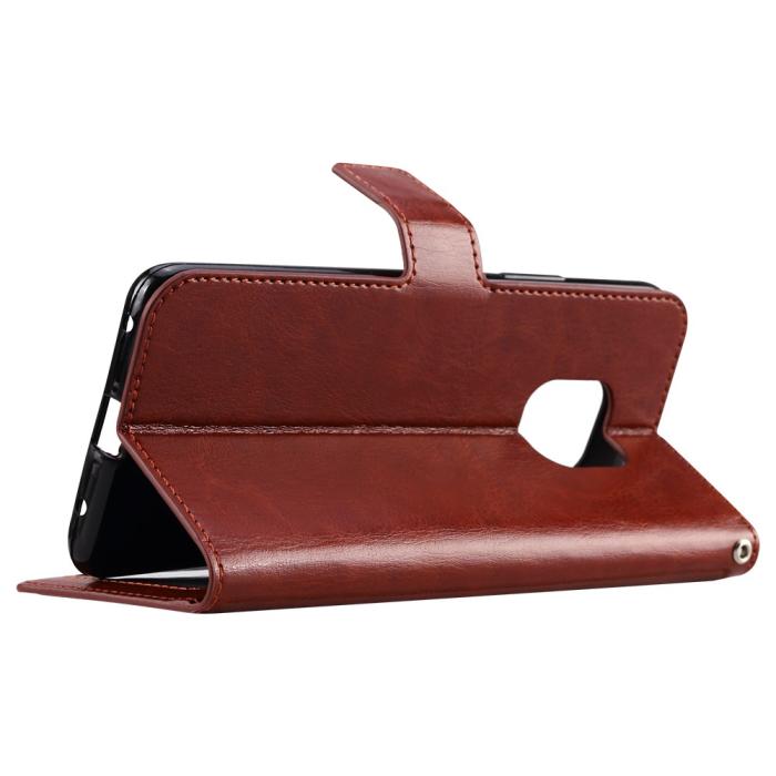 Bild 5, Xiaomi Redmi Note 9 Pro/Note 9S - Crazy Horse Plånboksfodral - Brun