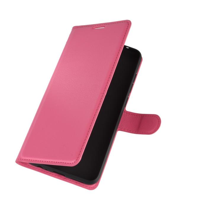 Bild 2, Xiaomi Redmi Note 9 - Litchi Plånboksfodral - Rosa
