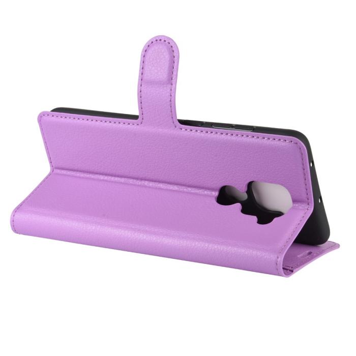 Bild 5, Xiaomi Redmi Note 9 - Litchi Plånboksfodral - Lila