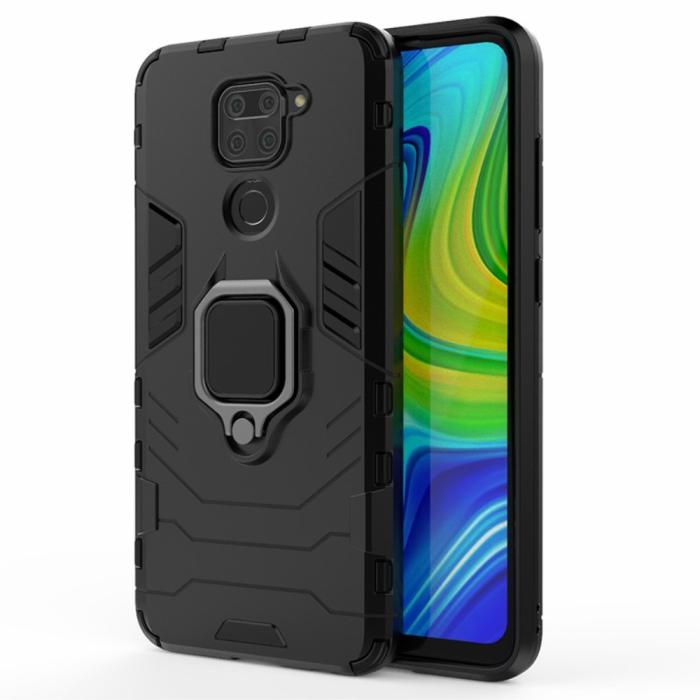Bild 1, Xiaomi Redmi Note 9 - Hybrid Ring Skal - Svart
