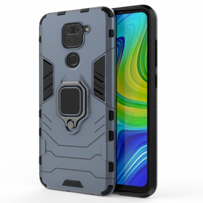 Bild 1, Xiaomi Redmi Note 9 - Hybrid Ring Skal - Navy Blue